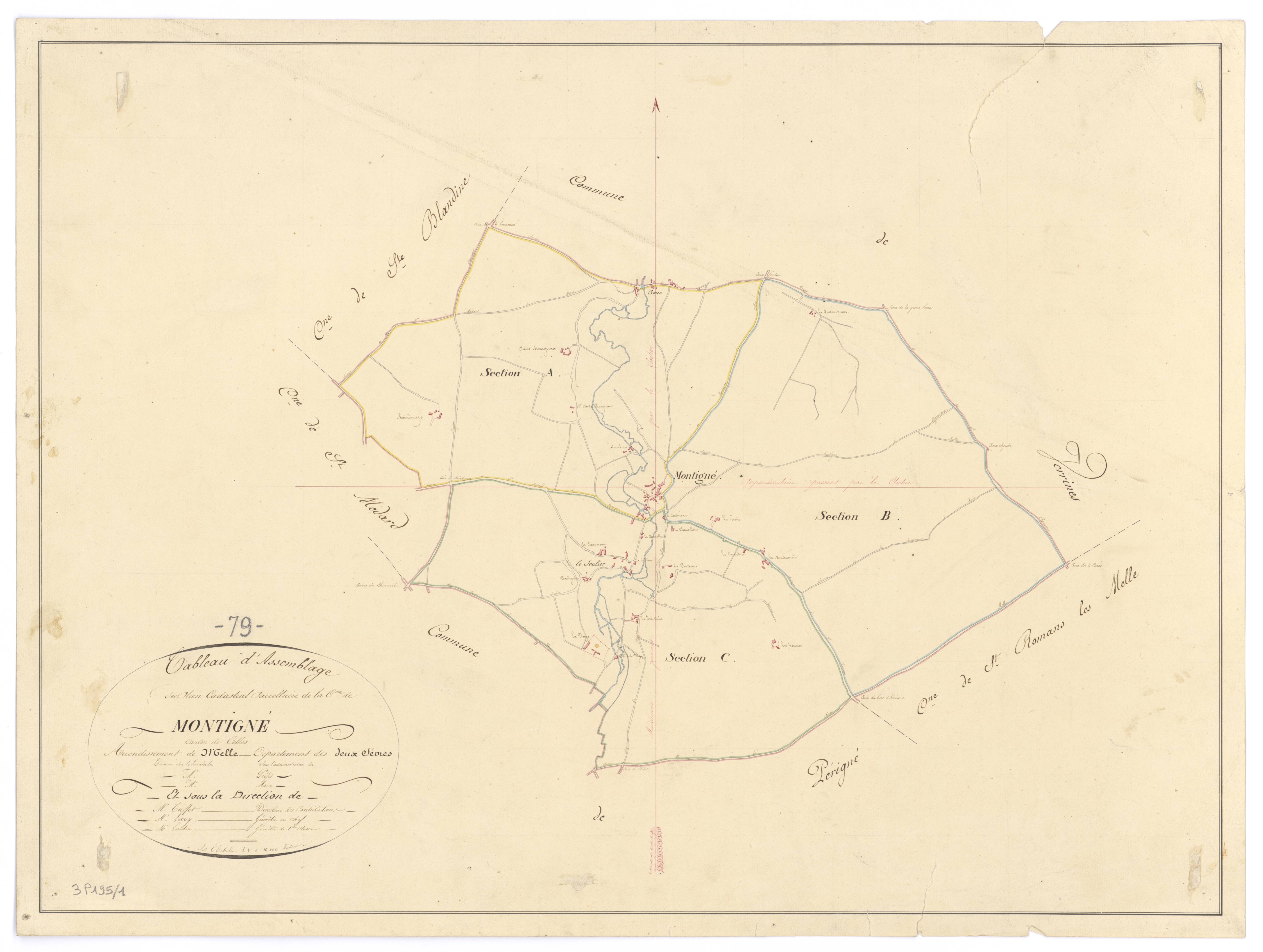 Celles-sur-Belle - FRAD079_CADASTRE_NAPOLEONIEN Tableau d'assemblage 