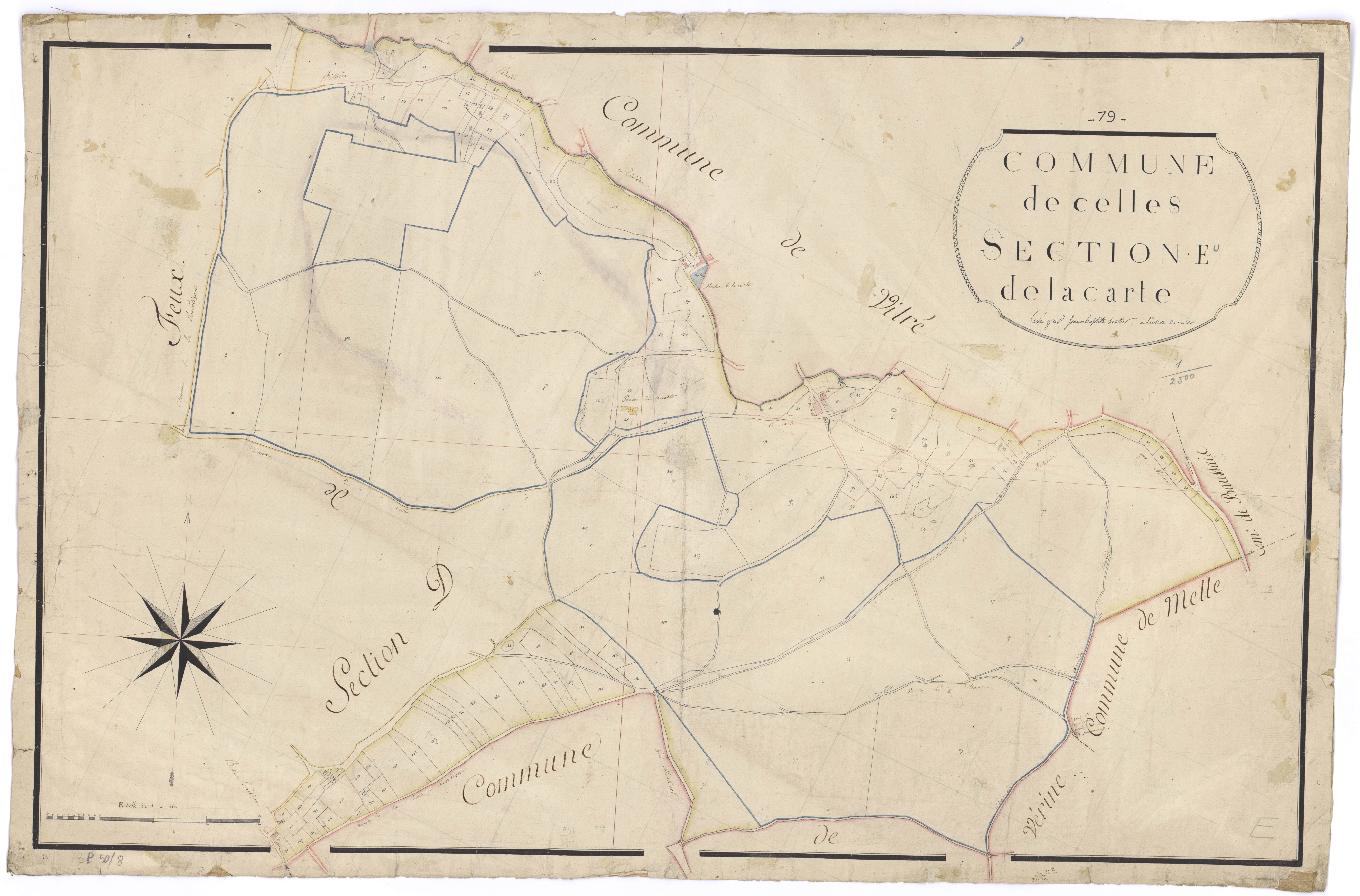Celles-sur-Belle - FRAD079_CADASTRE_NAPOLEONIEN Section E dite de la Carte