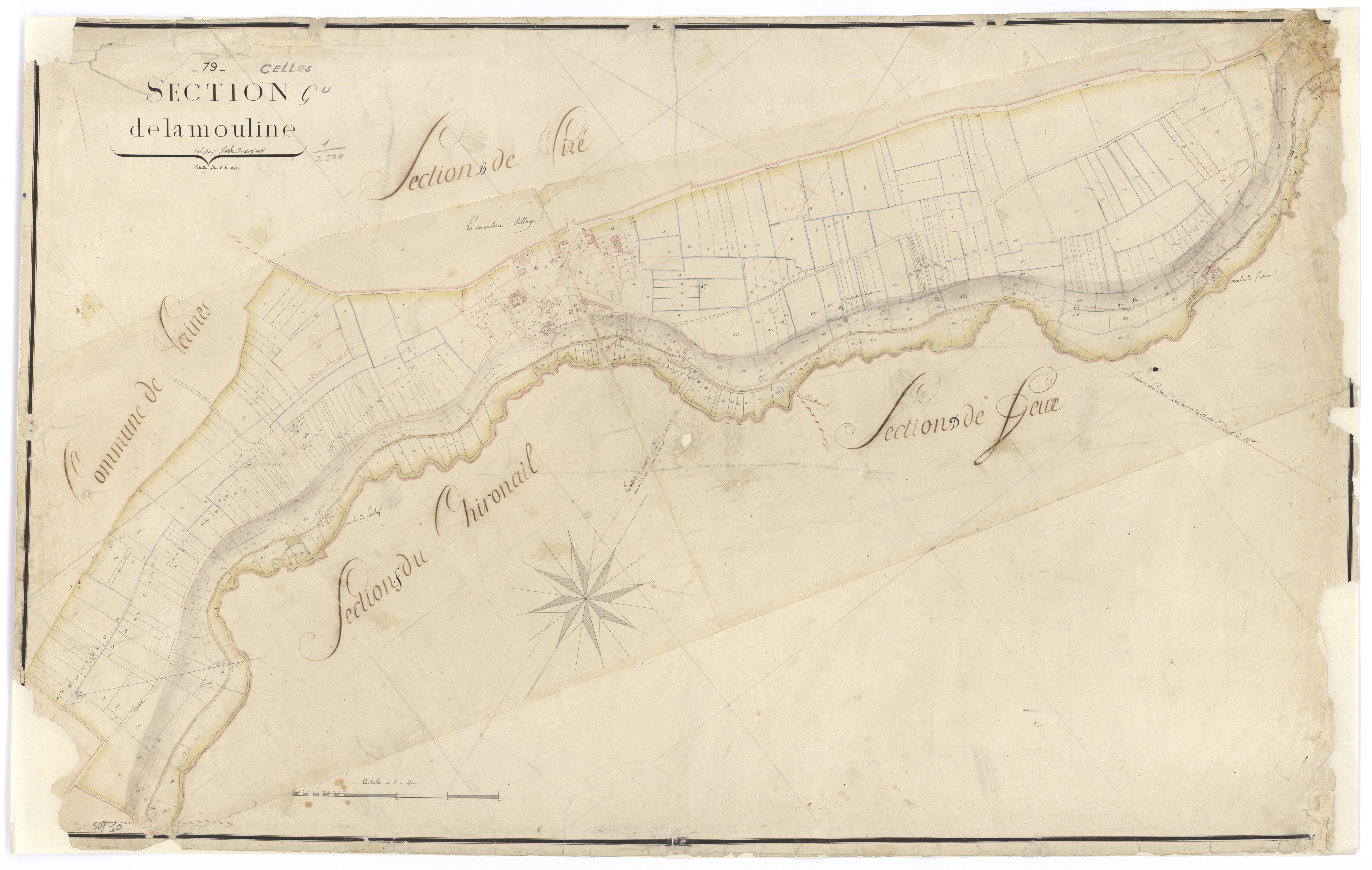 Celles-sur-Belle - FRAD079_CADASTRE_NAPOLEONIEN Section G dite de la Mouline 
