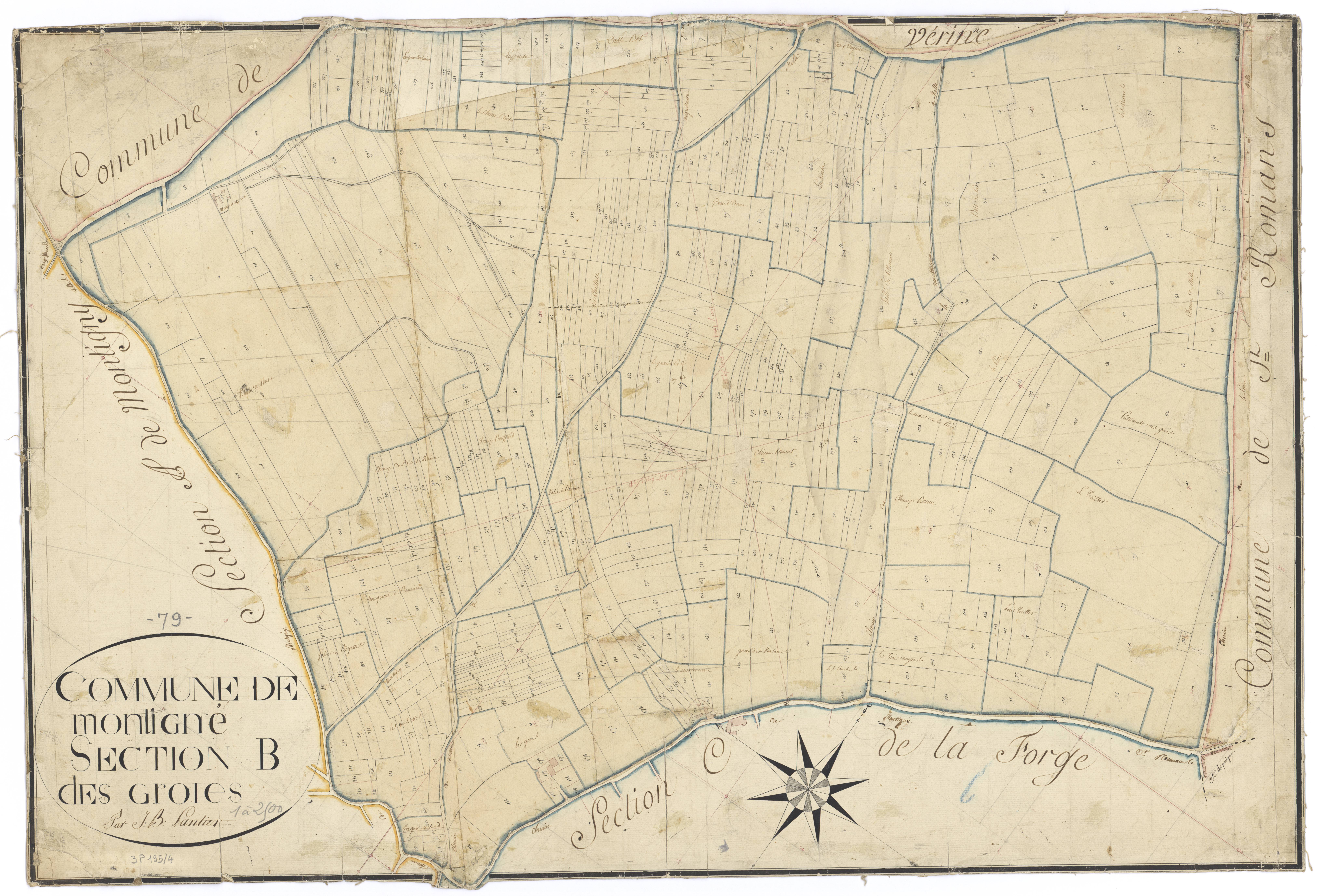 Celles-sur-Belle - FRAD079_CADASTRE_NAPOLEONIEN Section B dite des Groies