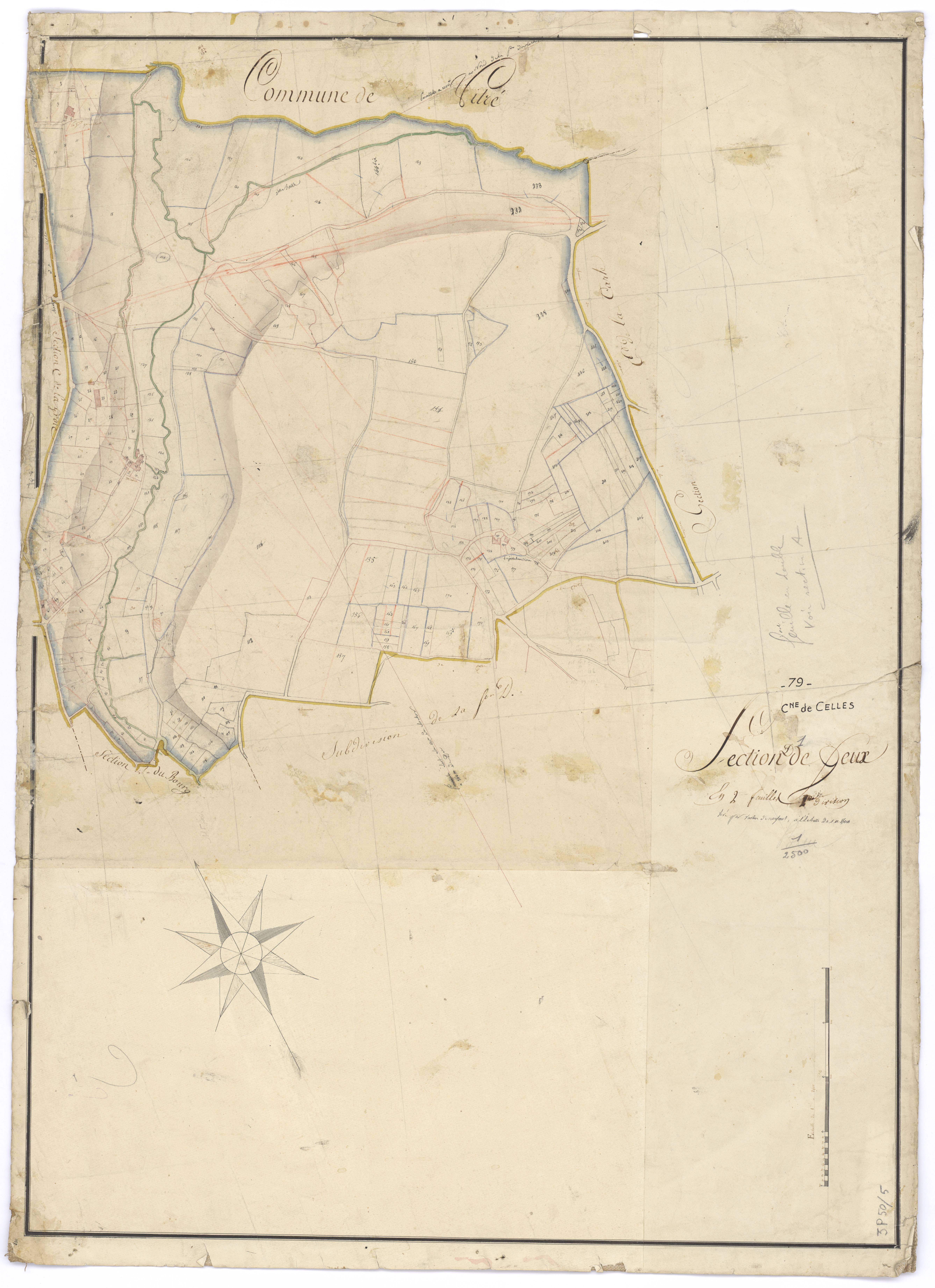Celles-sur-Belle - FRAD079_CADASTRE_NAPOLEONIEN Section D1 dite de Feux (en double) 