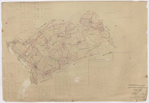 Cerizay - FRAD079_CADASTRE_RECENT Section B dite de Beauchêne (Feuille unique) 