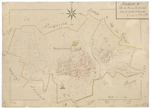 Cerizay - FRAD079_CADASTRE_NAPOLEONIEN Section D dite du Bourg 