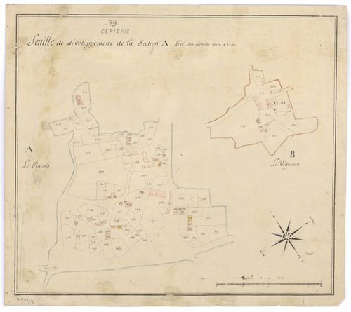 Cerizay - FRAD079_CADASTRE_NAPOLEONIEN Section A, B dévelop. 