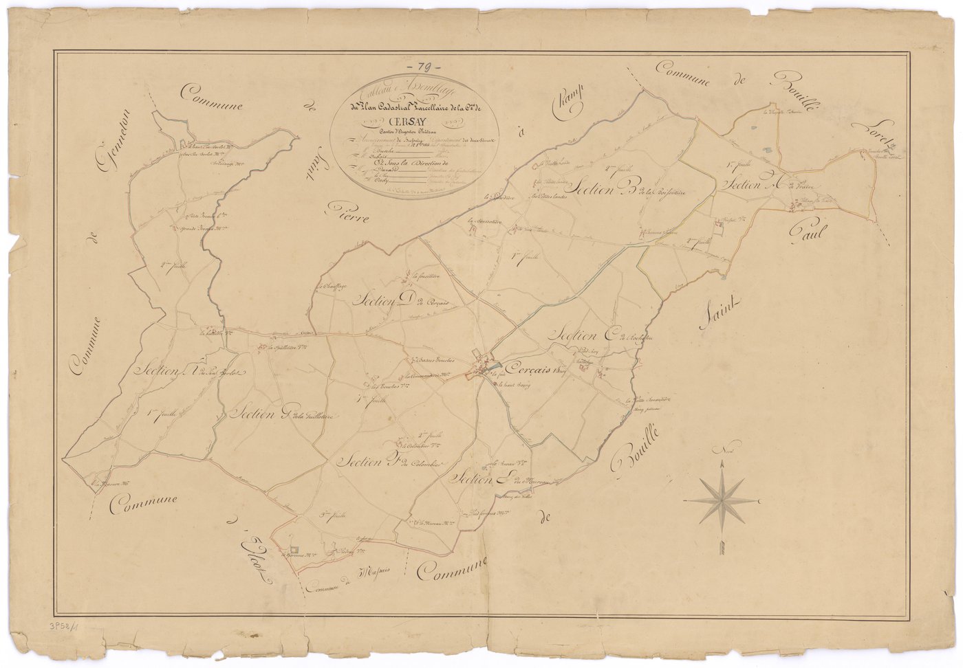 Cersay - FRAD079_CADASTRE_NAPOLEONIEN Tableau d'assemblage 