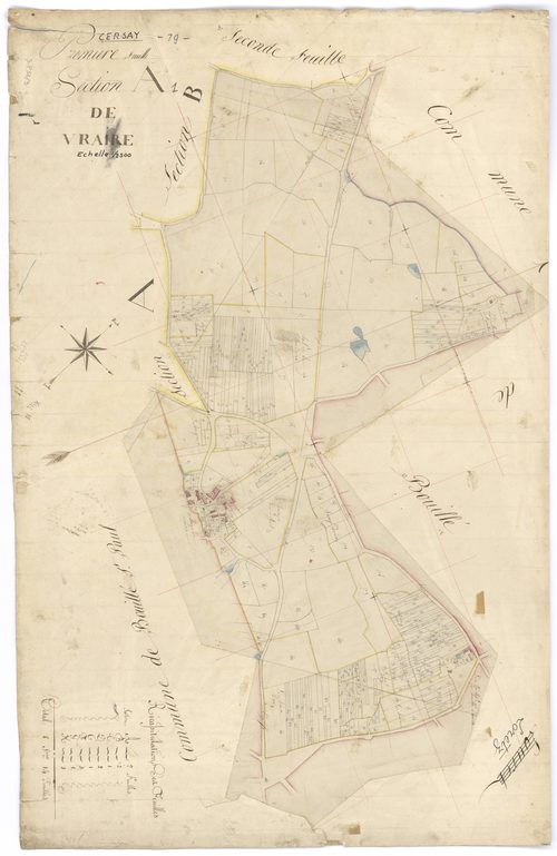 Cersay - FRAD079_CADASTRE_NAPOLEONIEN Section A1 dite de Vraire 
