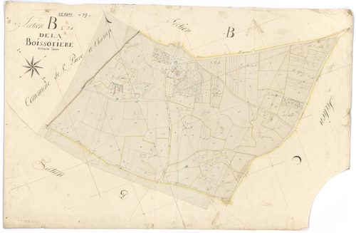 Cersay - FRAD079_CADASTRE_NAPOLEONIEN Section B1 dite de la Boissotière 
