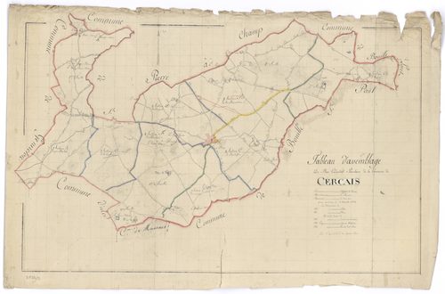 Cersay - FRAD079_CADASTRE_NAPOLEONIEN Tableau d'assemblage Cerçais 