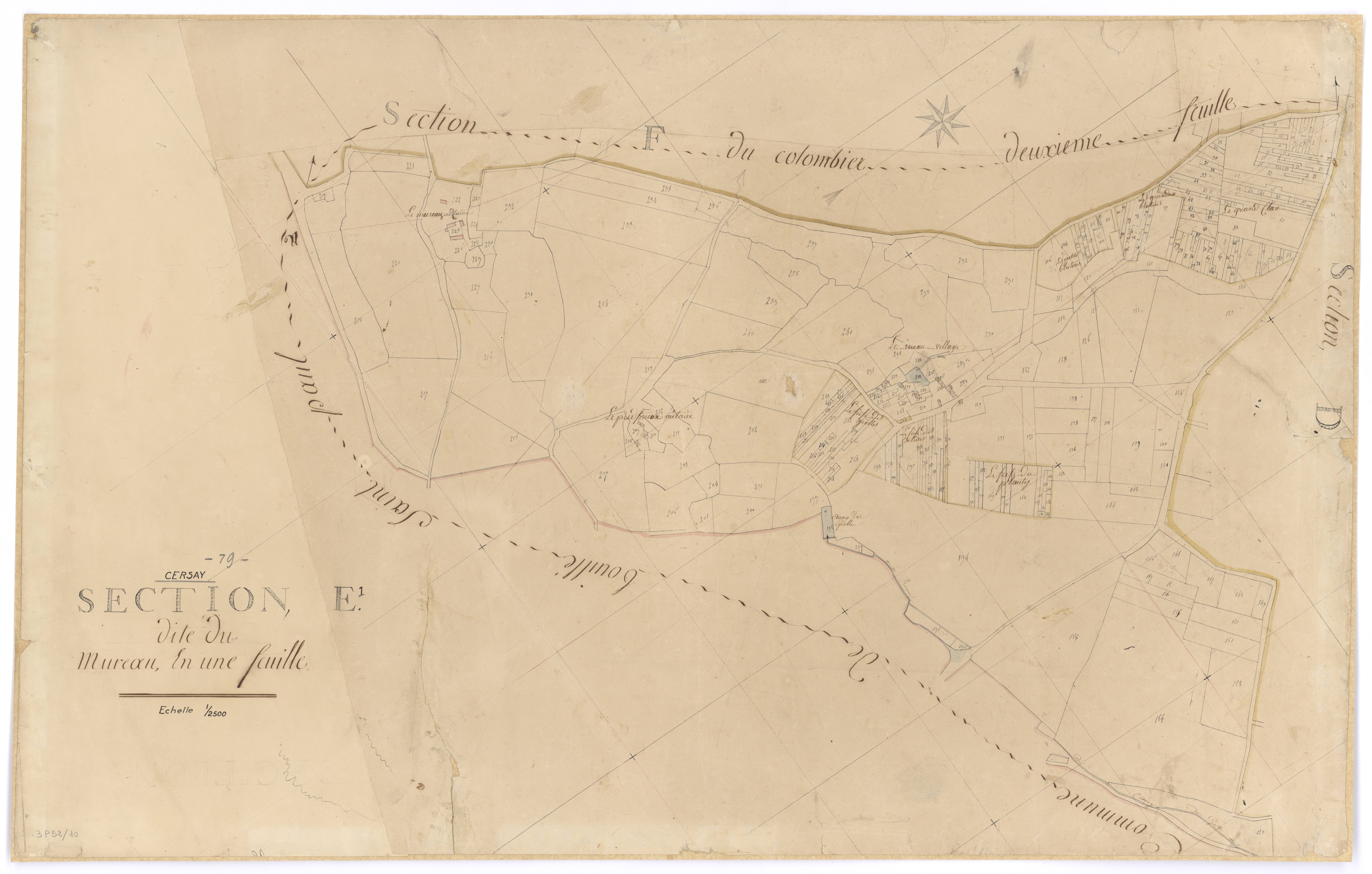 Cersay - FRAD079_CADASTRE_NAPOLEONIEN Section E dite du Mureau 