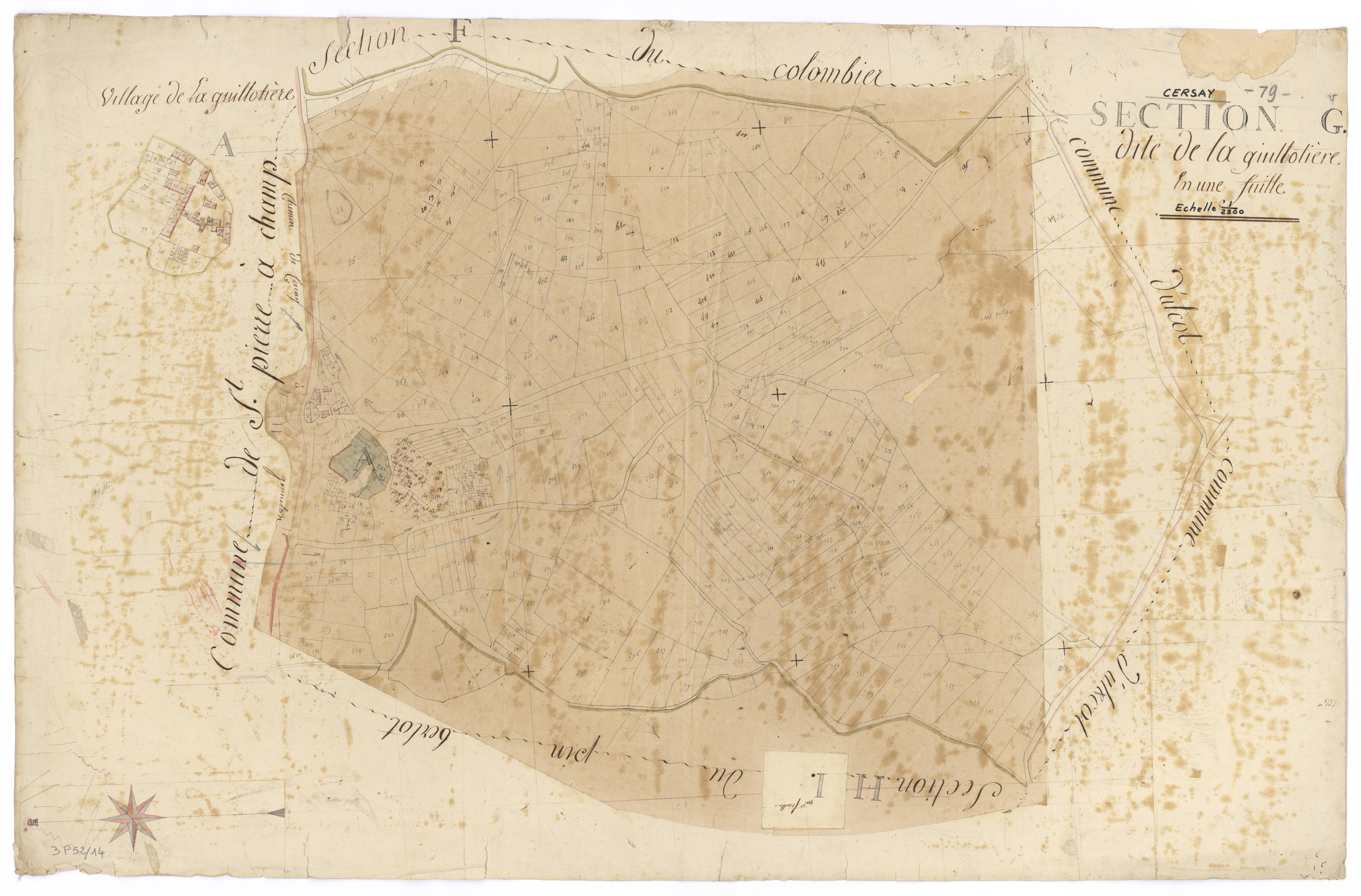 Cersay - FRAD079_CADASTRE_NAPOLEONIEN Section G1 dite de la Guillotière 