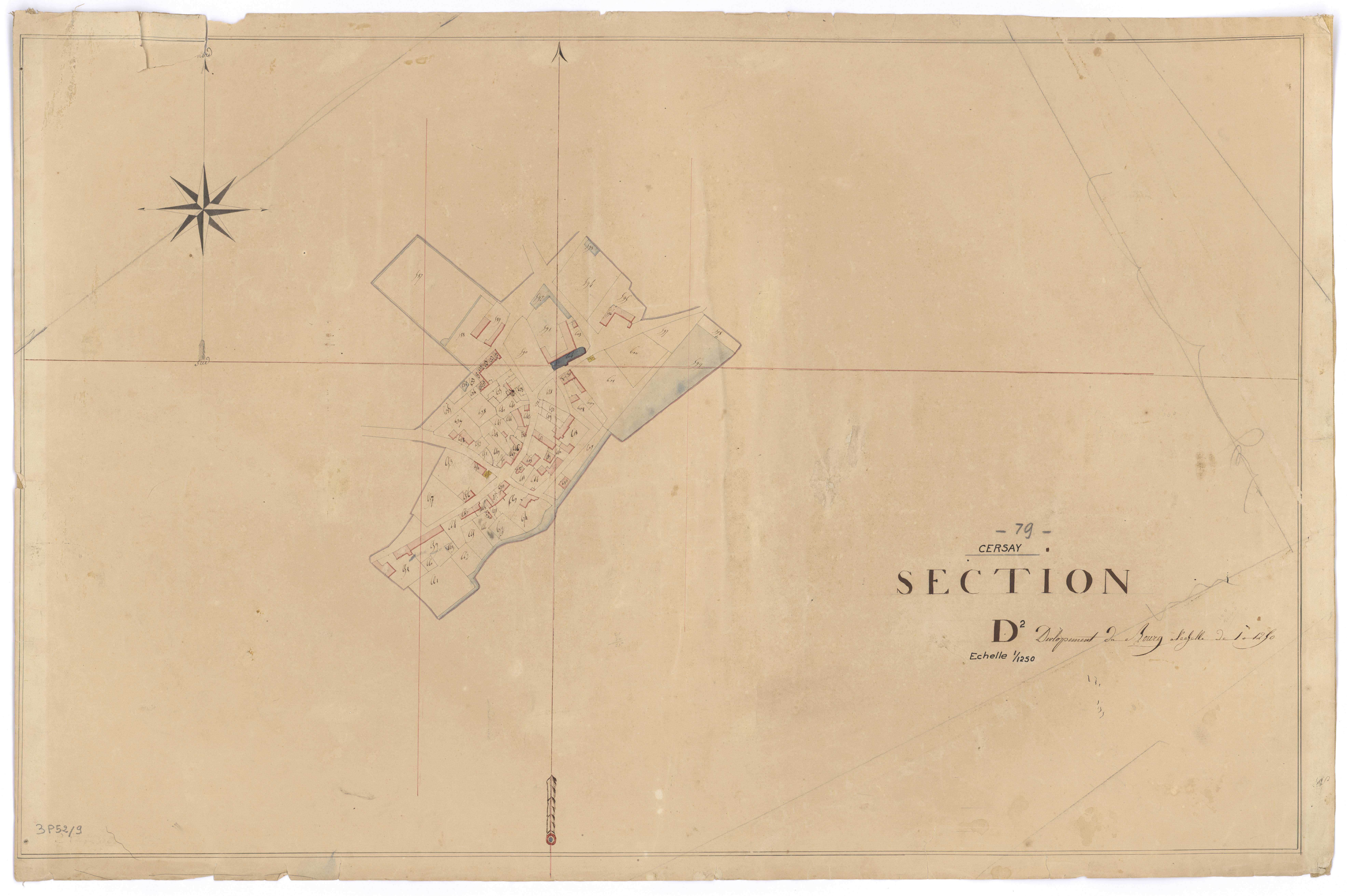 Cersay - FRAD079_CADASTRE_NAPOLEONIEN Section D2 dévelop.du Bourg 