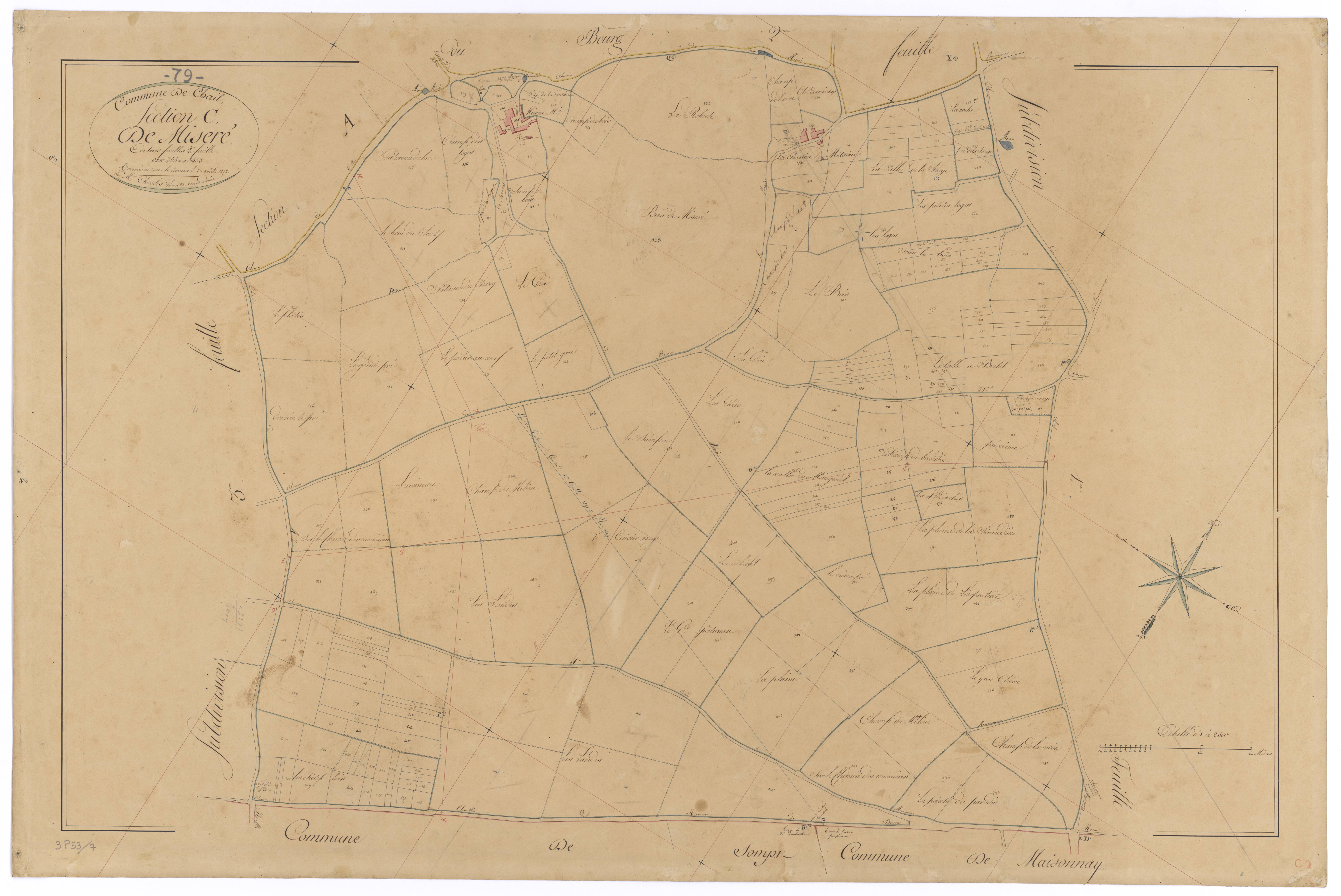 Chail - FRAD079_CADASTRE_NAPOLEONIEN Section C2 dite de la Miseré 