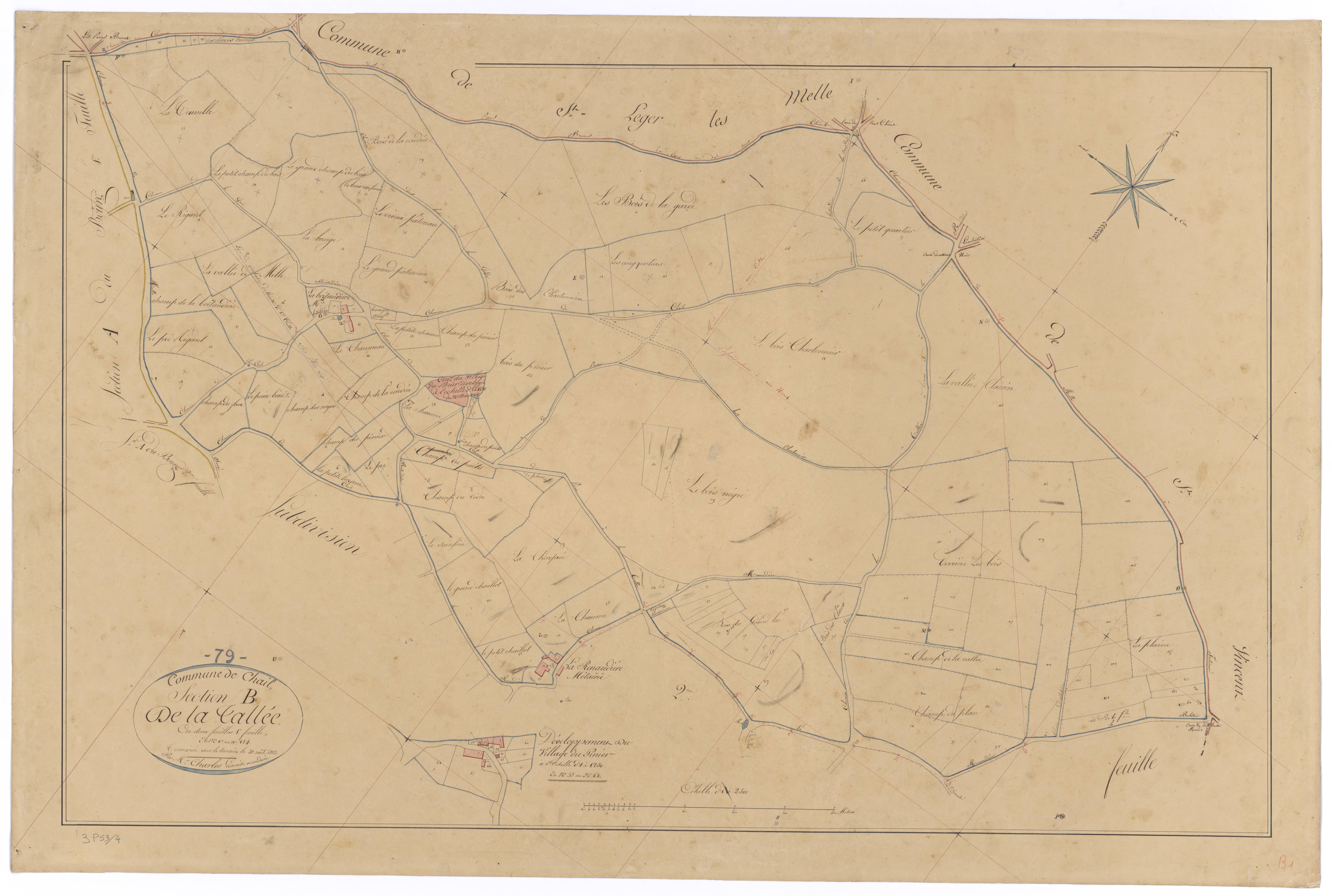 Chail - FRAD079_CADASTRE_NAPOLEONIEN Section B1 dite de la Tallée 