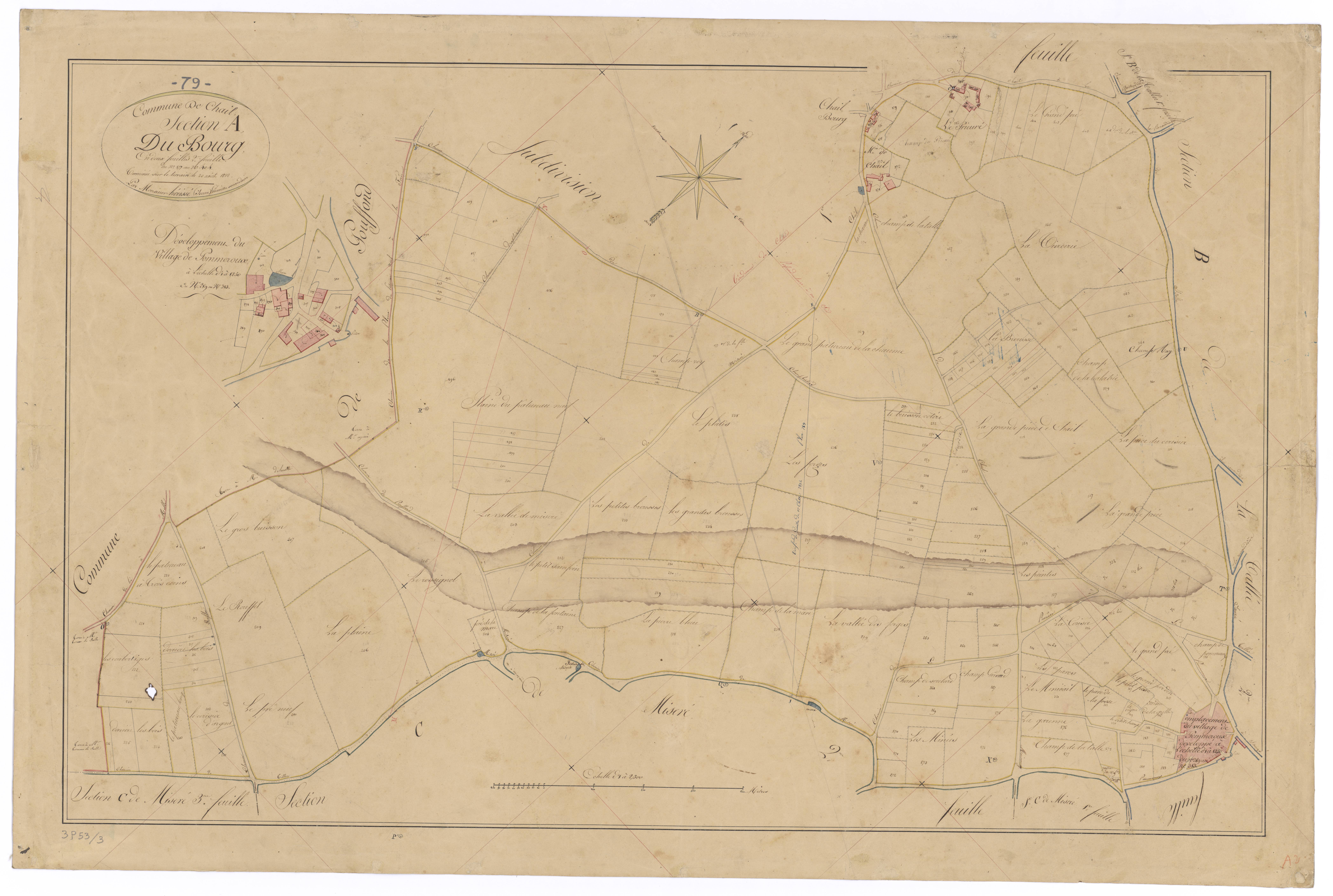 Chail - FRAD079_CADASTRE_NAPOLEONIEN Section A2 dite du Bourg 