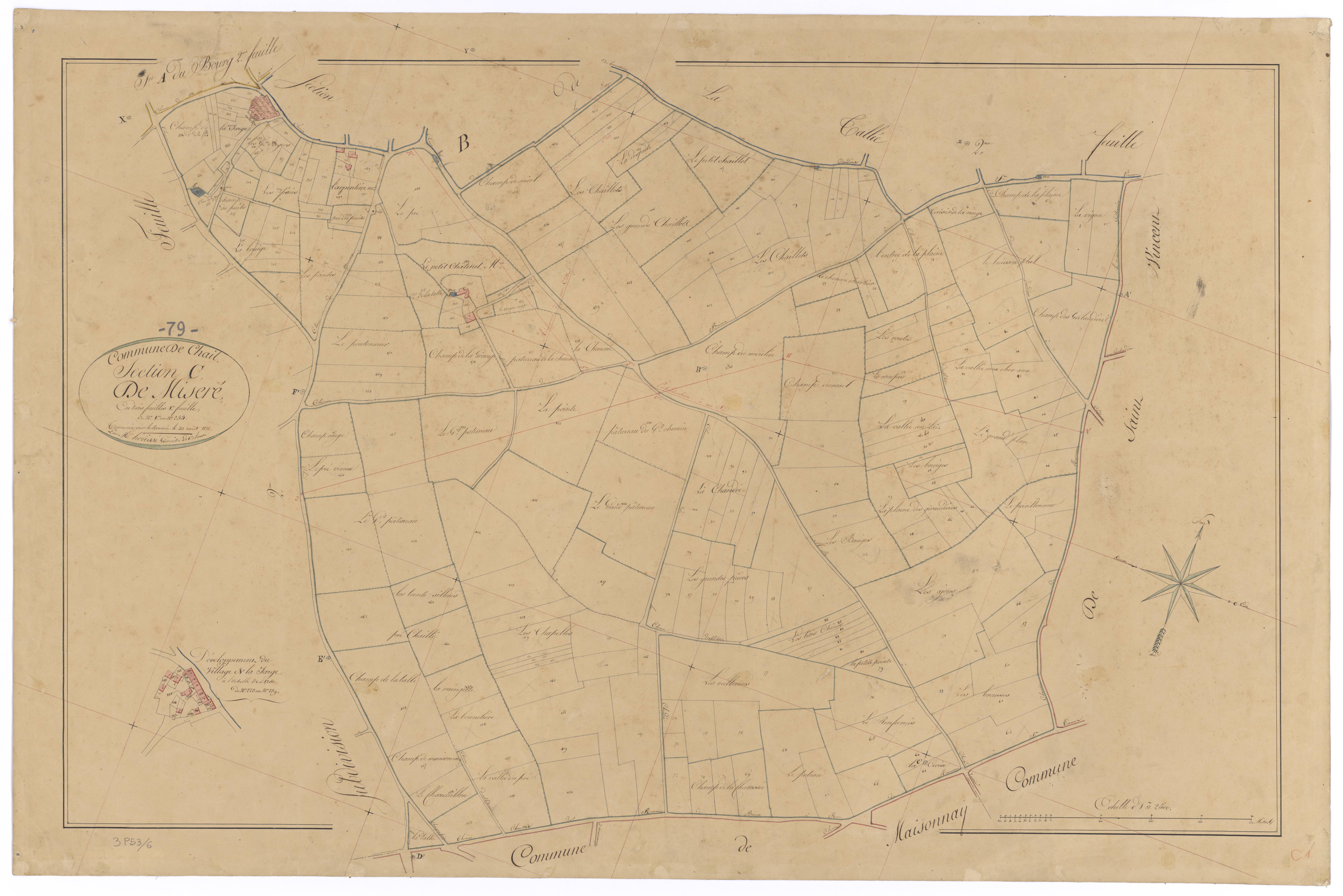Chail - FRAD079_CADASTRE_NAPOLEONIEN Section C1 dite de Miseré 