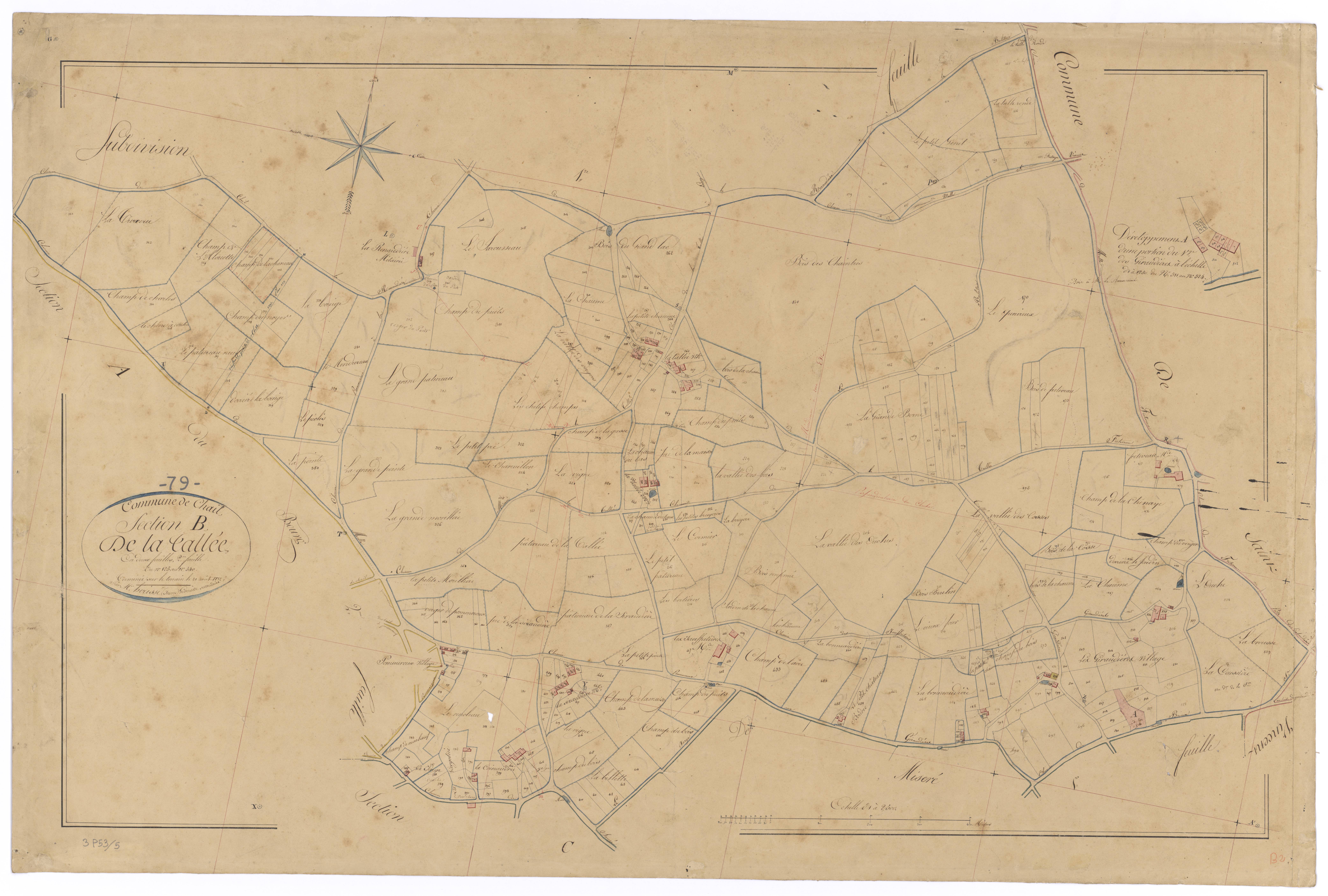 Chail - FRAD079_CADASTRE_NAPOLEONIEN Section B2 dite de la Tallée 