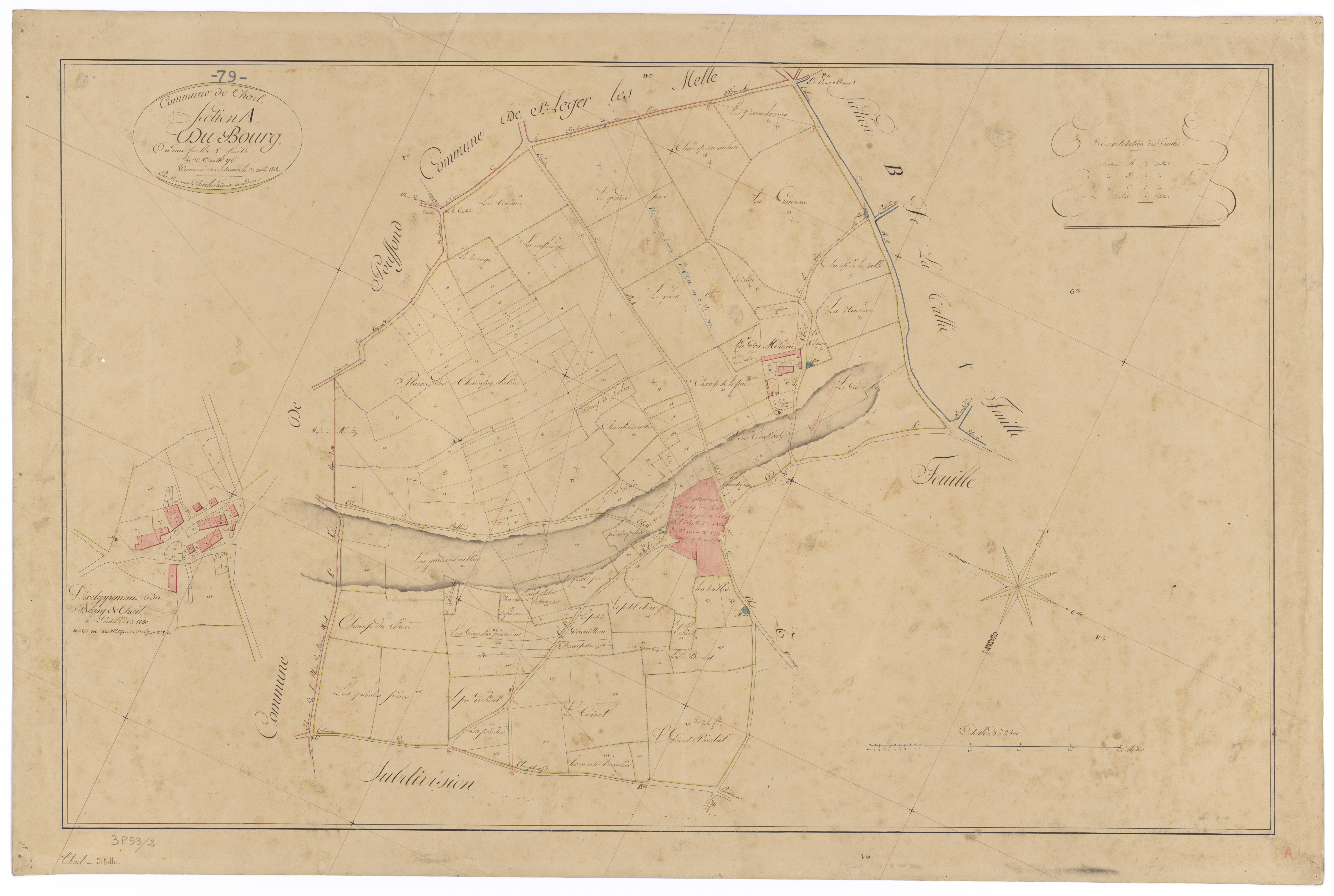 Chail - FRAD079_CADASTRE_NAPOLEONIEN Section A1 dite du Bourg 