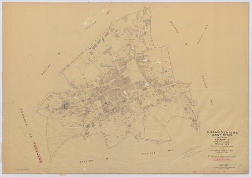 Champdeniers-Saint-Denis - FRAD079_CADASTRE_RECENT Section B (Feuille 2) 