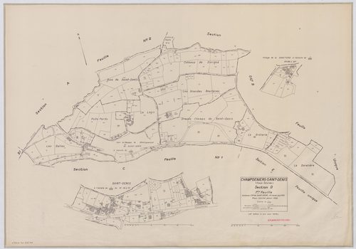 Champdeniers-Saint-Denis - FRAD079_CADASTRE_RECENT Section D (Feuille 1) 