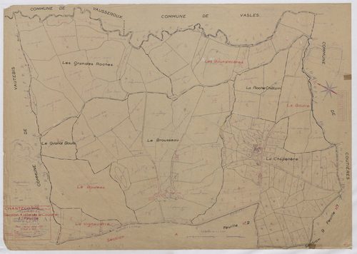 Chantecorps - FRAD079_CADASTRE_RECENT Section A (Feuille 1) 