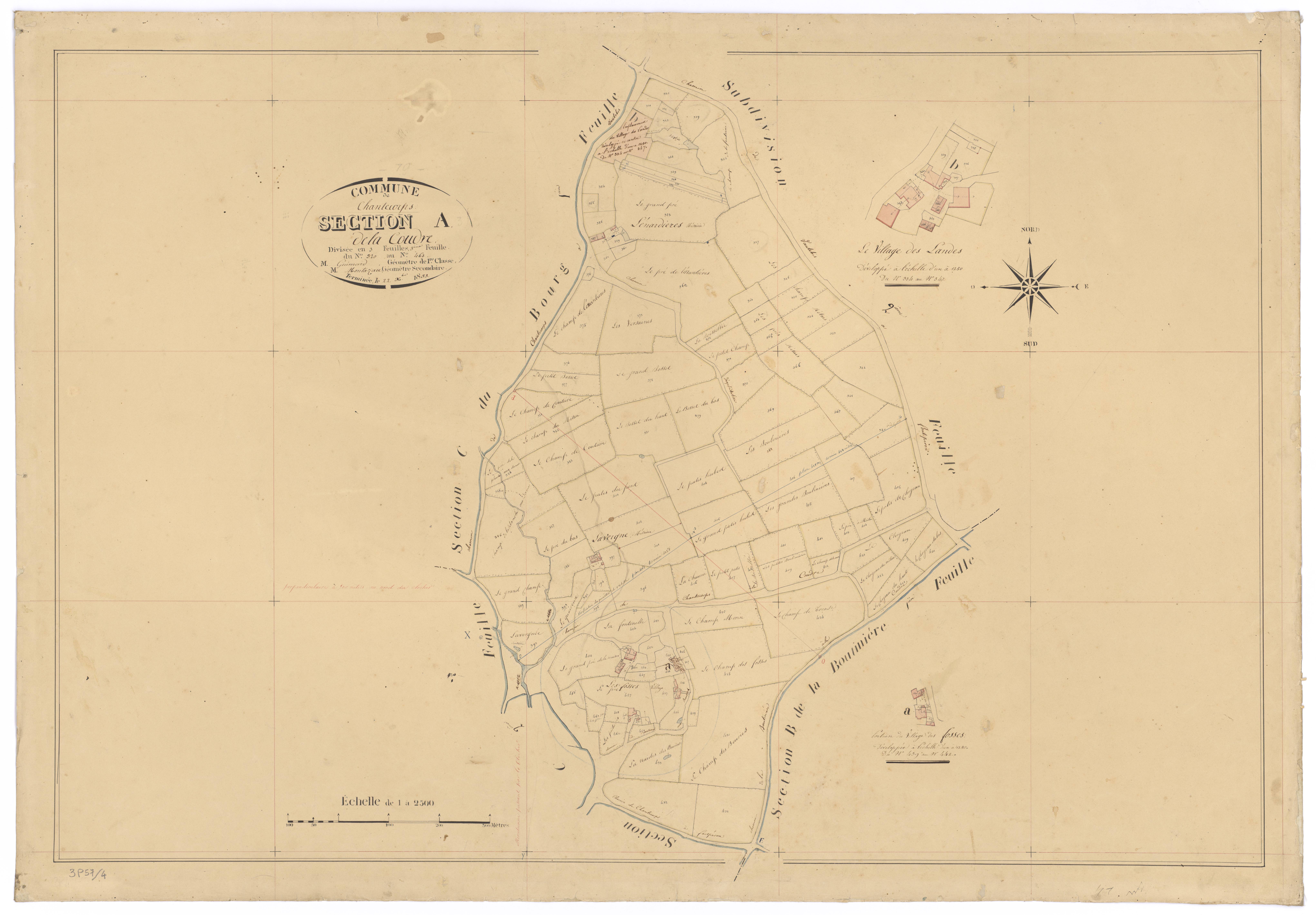 Chantecorps - FRAD079_CADASTRE_NAPOLEONIEN Section A3 dite de la Coudre 