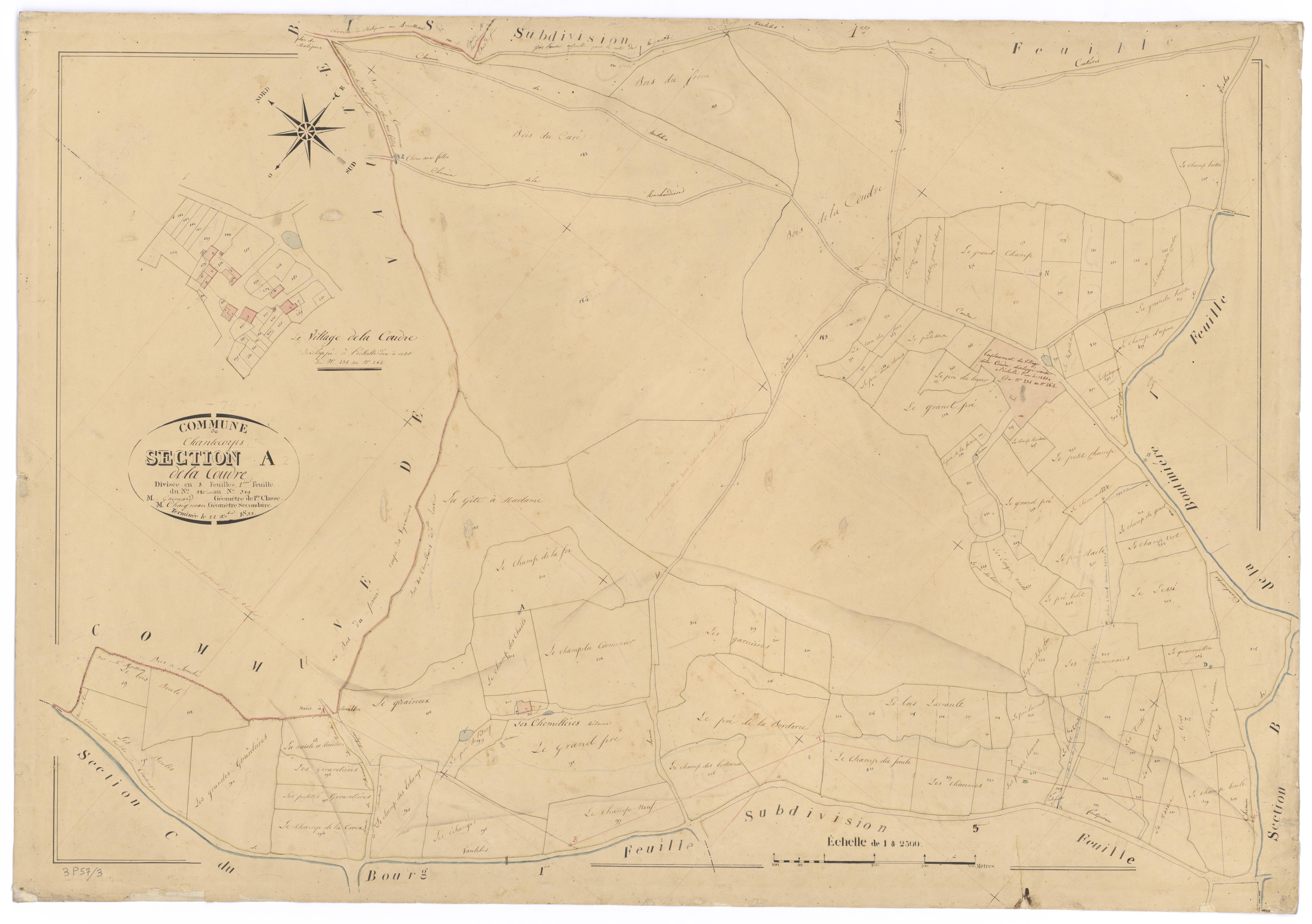 Chantecorps - FRAD079_CADASTRE_NAPOLEONIEN Section A2 dite de la Coudre 