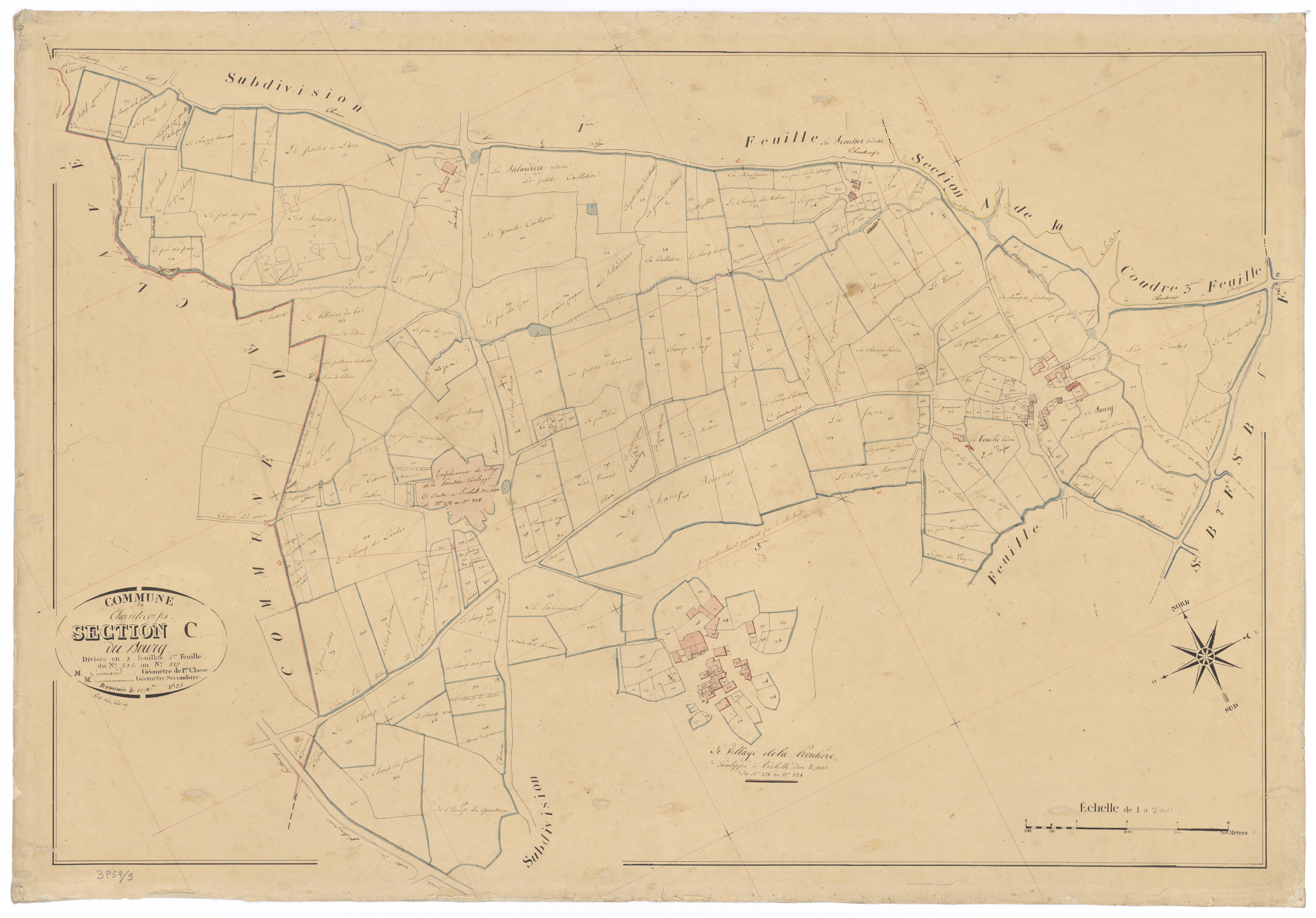 Chantecorps - FRAD079_CADASTRE_NAPOLEONIEN Section C2 dite du Bourg 