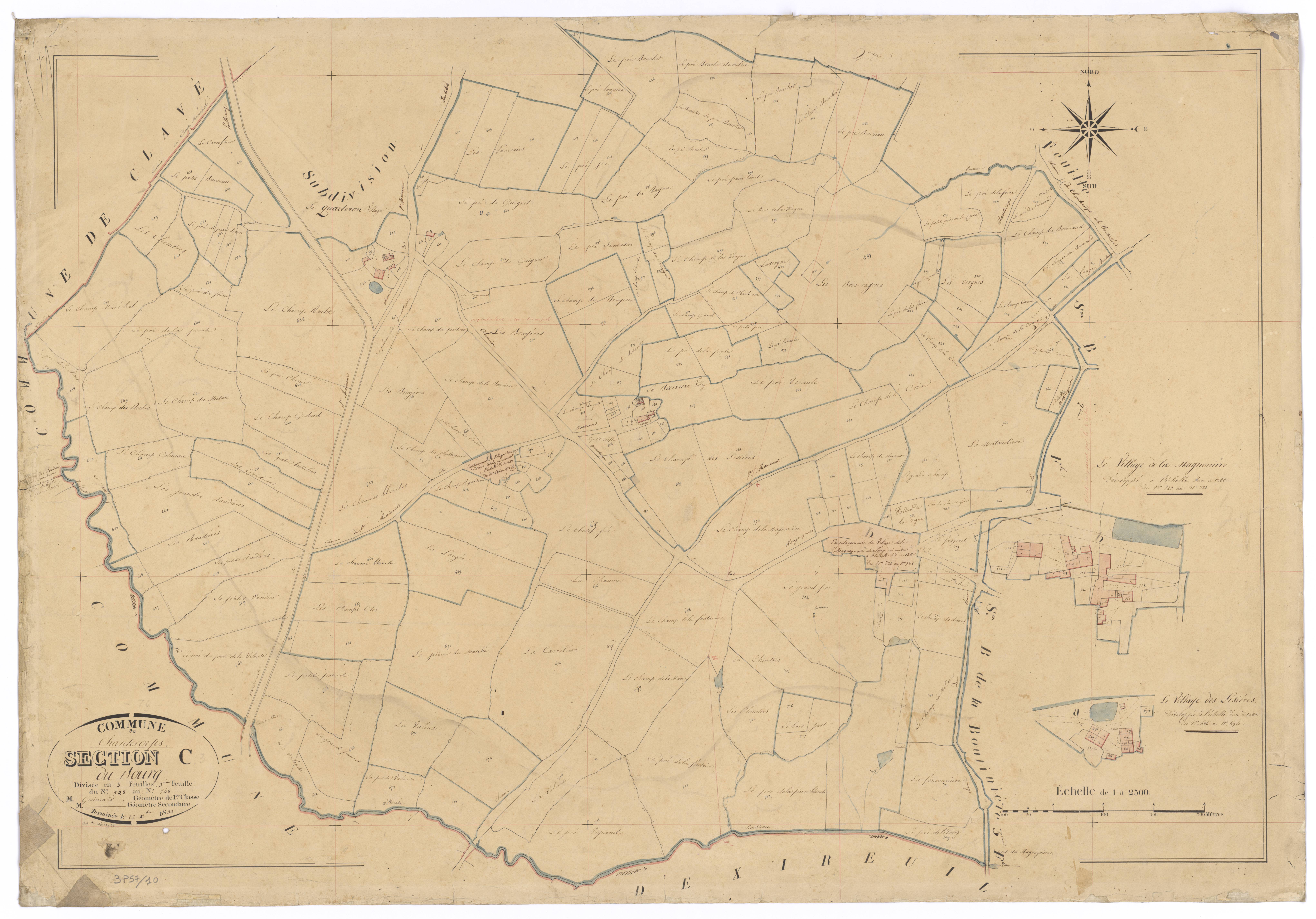 Chantecorps - FRAD079_CADASTRE_NAPOLEONIEN Section C3 dite du Bourg 