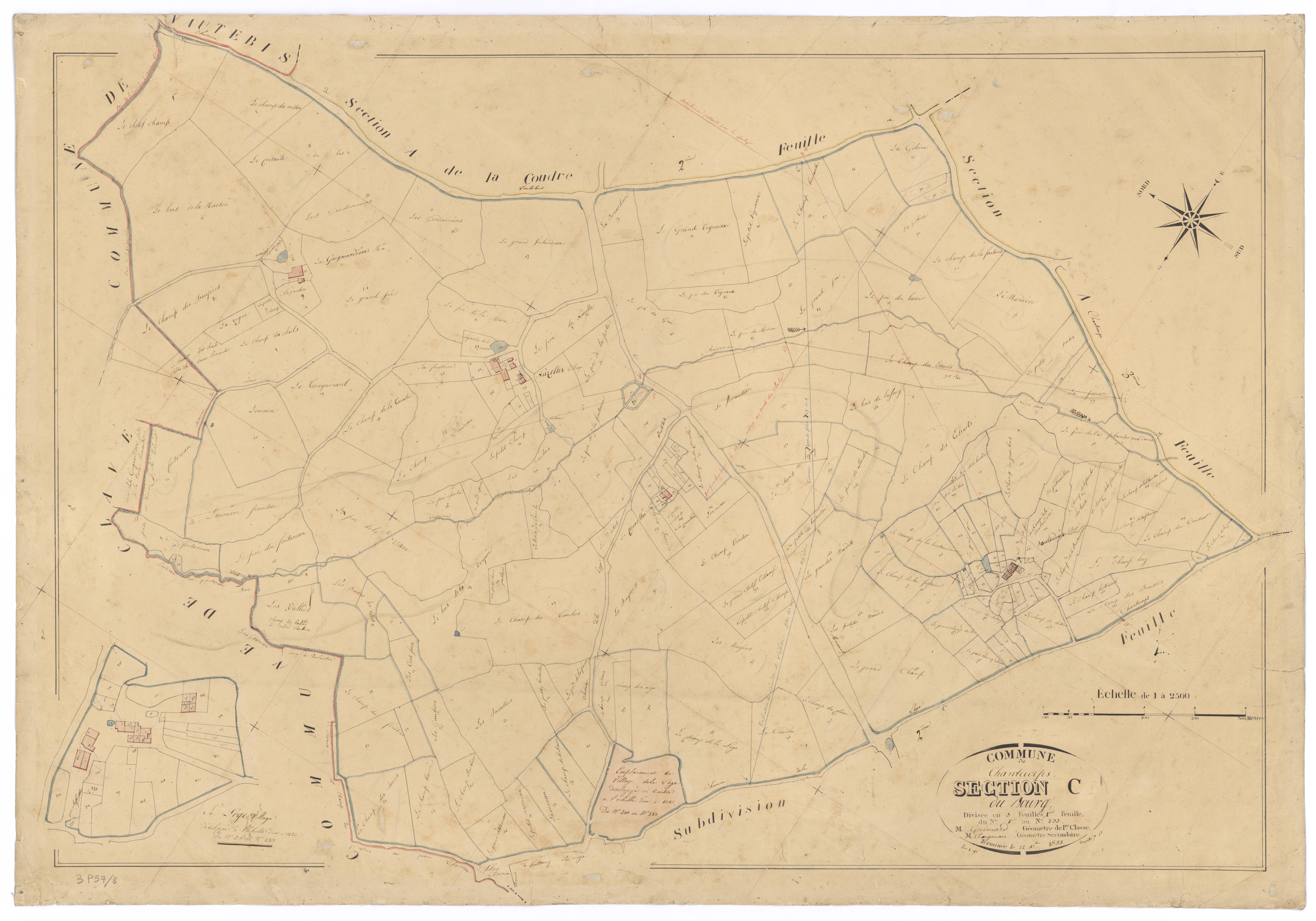 Chantecorps - FRAD079_CADASTRE_NAPOLEONIEN Section C1 dite du Bourg 