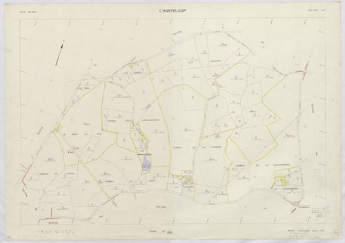 Chanteloup - FRAD079_CADASTRE_RECENT Section AE 