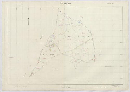 Chanteloup - FRAD079_CADASTRE_RECENT Section AD 