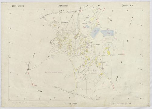 Chanteloup - FRAD079_CADASTRE_RECENT Section AB 