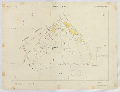 Chanteloup - FRAD079_CADASTRE_RECENT Section AB 