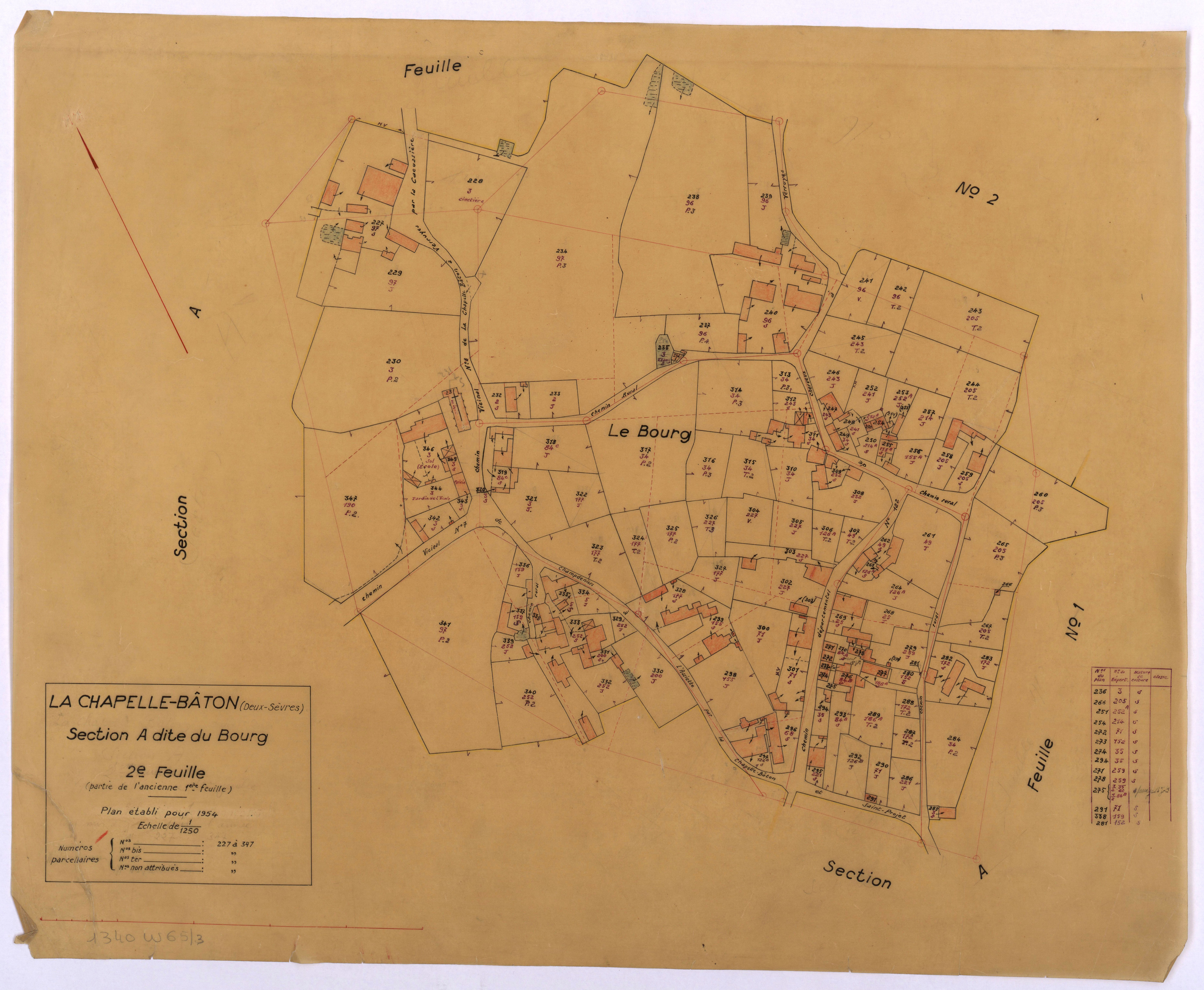 La Chapelle-Bâton - FRAD079_CADASTRE_RECENT Section A (Feuille 2)