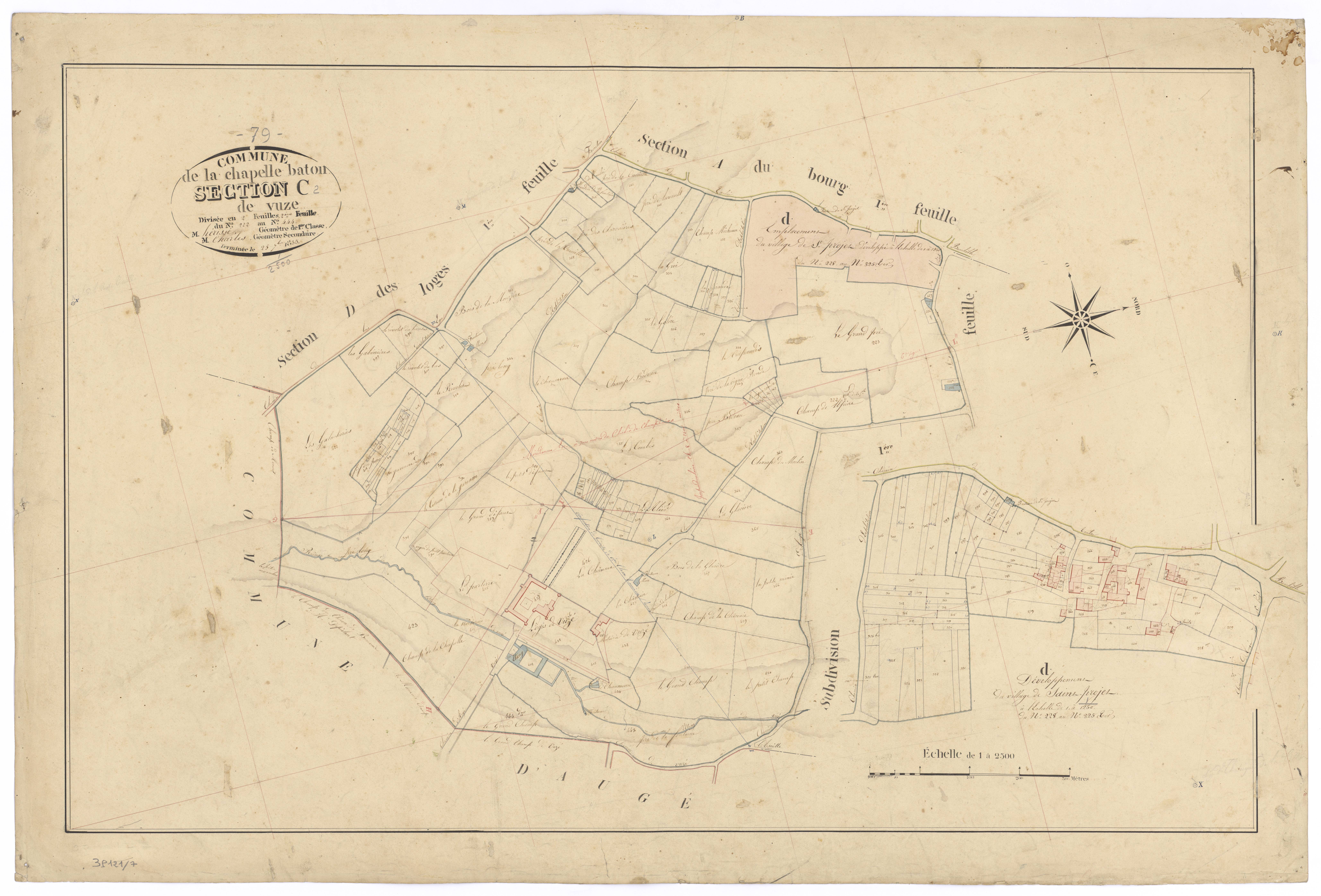 La Chapelle-Bâton - FRAD079_CADASTRE_NAPOLEONIEN Section C2 dite de Vuzé