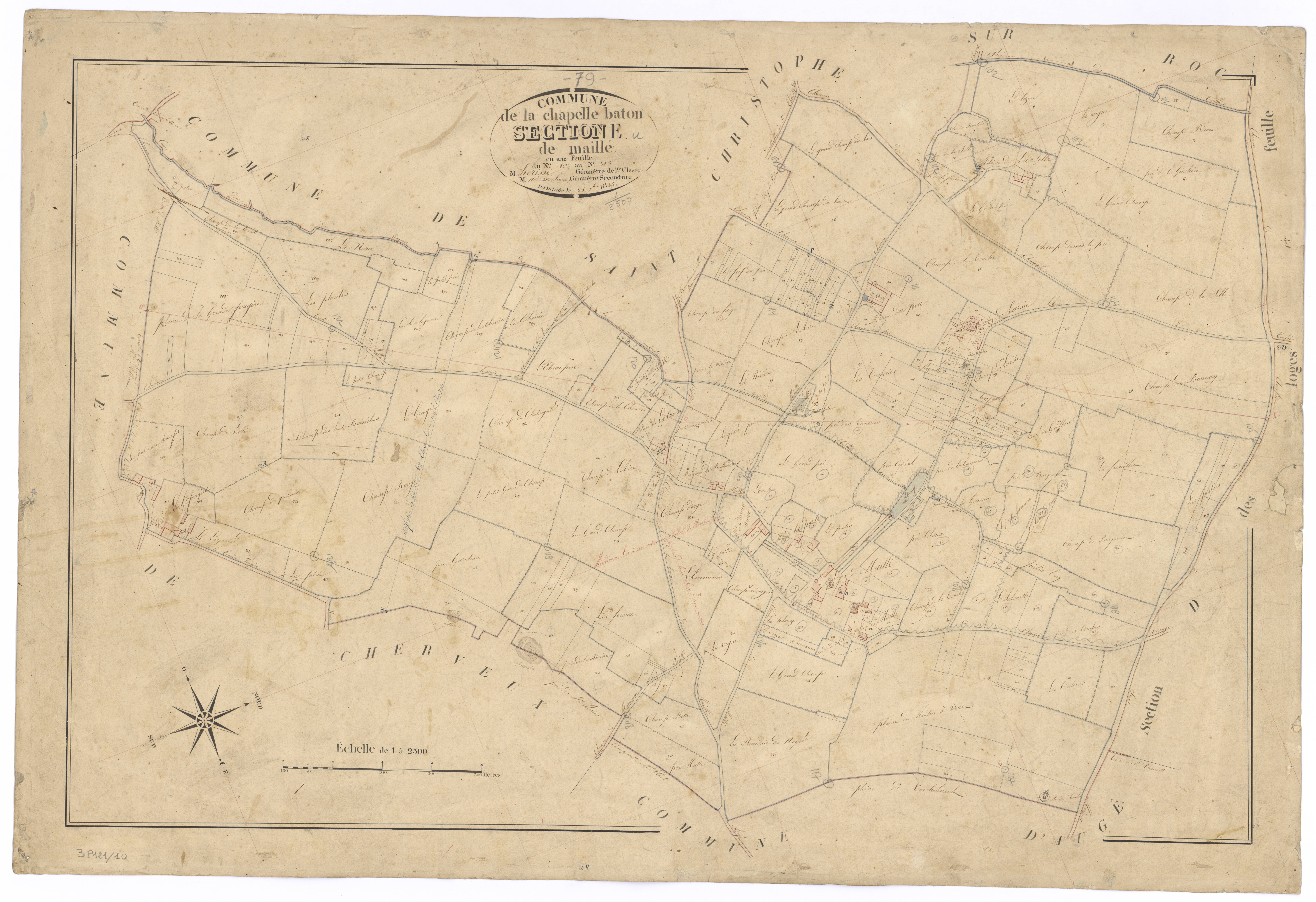 La Chapelle-Bâton - FRAD079_CADASTRE_NAPOLEONIEN Section E dite de Maillé