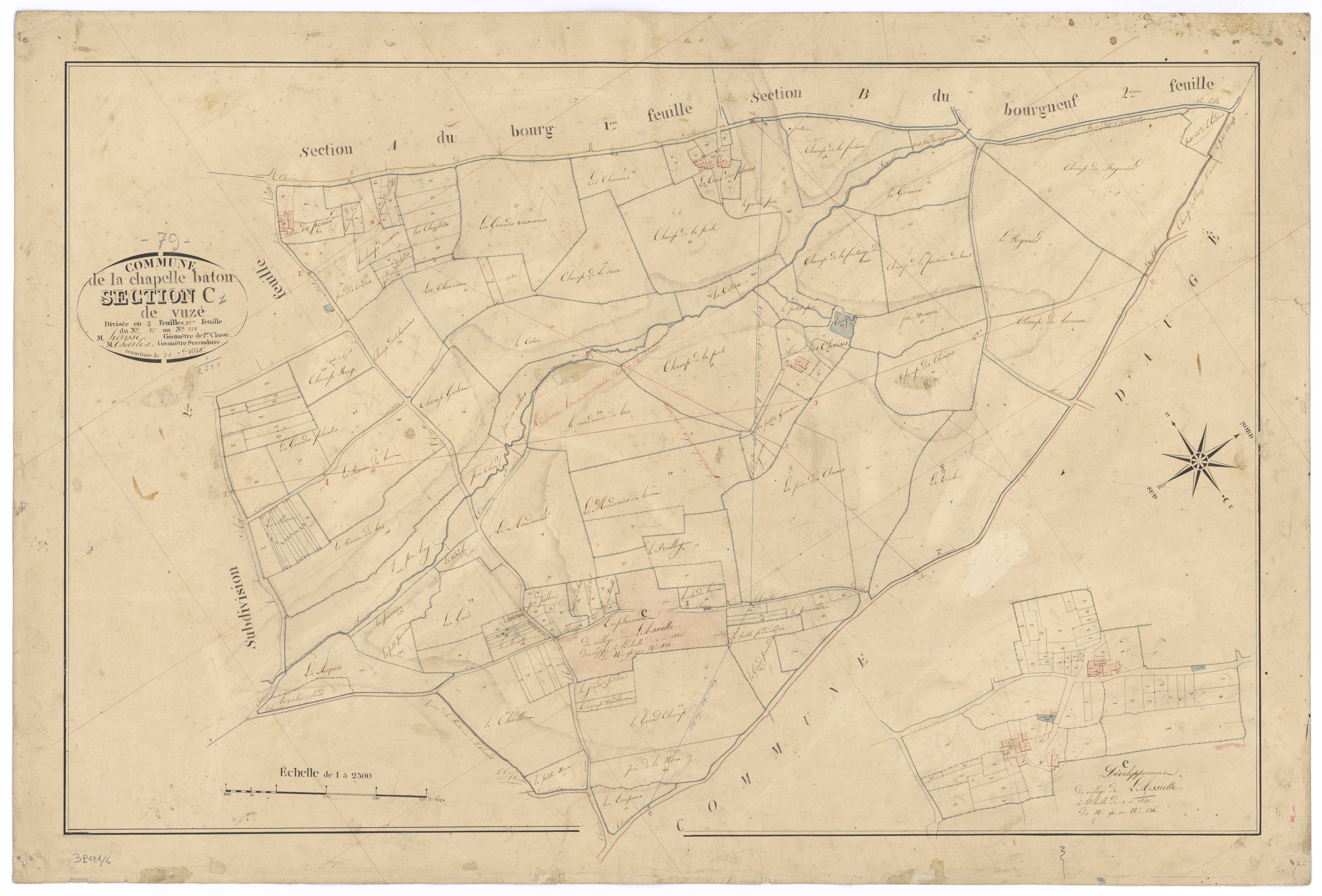 La Chapelle-Bâton - FRAD079_CADASTRE_NAPOLEONIEN Section C1 dite de Vuzé