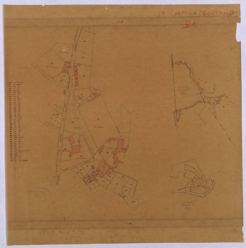 La Chapelle-Bertrand - FRAD079_CADASTRE_RECENT Section A (Feuille 1 – Développement de la Gautrie et la Pierre Levée) 