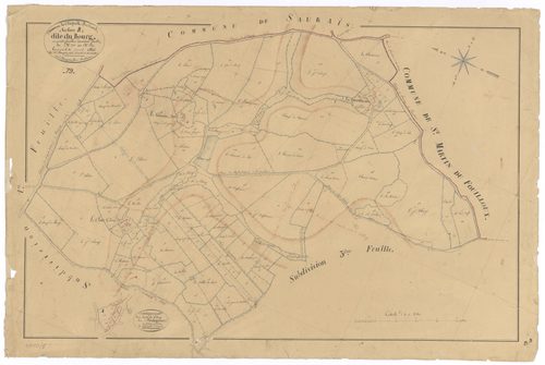 La Chapelle-Bertrand - FRAD079_CADASTRE_NAPOLEONIEN Section B2 dite du Bourg 