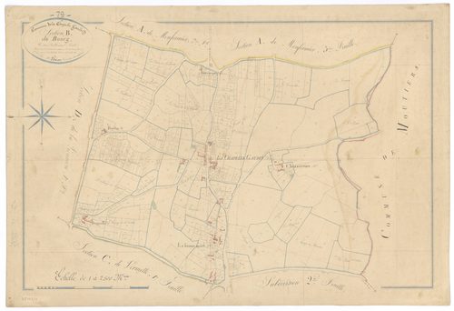 La Chapelle-Gaudin - FRAD079_CADASTRE_NAPOLEONIEN Section B1 dite du Bourg 