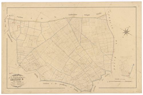 La Chapelle-Pouilloux - FRAD079_CADASTRE_NAPOLEONIEN Section B1 dite du Bourg 