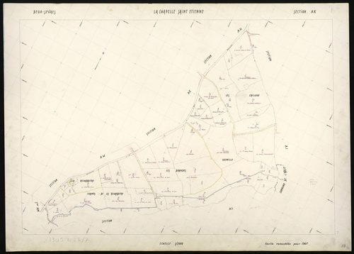 La Chapelle-Saint-Étienne - FRAD079_CADASTRE_RECENT Section AK 