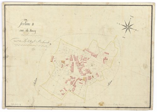 La Chapelle-Saint-Laurent - FRAD079_CADASTRE_NAPOLEONIEN Section B dite du Bourg 