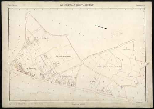 La Chapelle-Saint-Laurent - FRAD079_CADASTRE_RECENT Section AH 