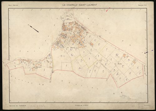La Chapelle-Saint-Laurent - FRAD079_CADASTRE_RECENT Section AD 