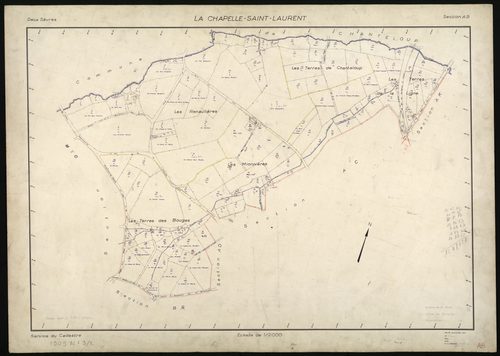 La Chapelle-Saint-Laurent - FRAD079_CADASTRE_RECENT Section AB 