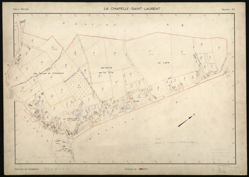 La Chapelle-Saint-Laurent - FRAD079_CADASTRE_RECENT Section AC 