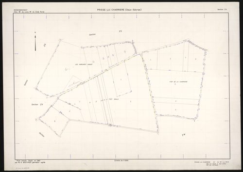 Prissé-la-Charrière - FRAD079_CADASTRE_RECENT Section ZV (Feuille 1) 