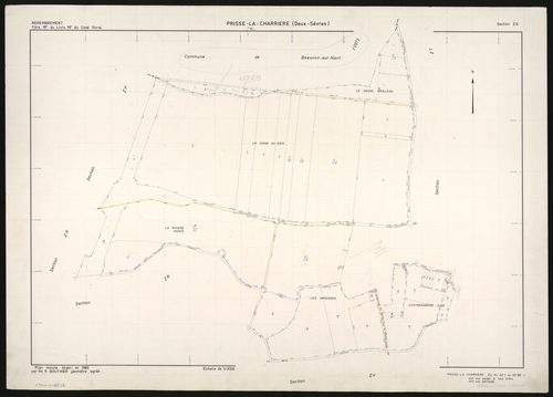 Prissé-la-Charrière - FRAD079_CADASTRE_RECENT Section ZS (Feuille 1) 