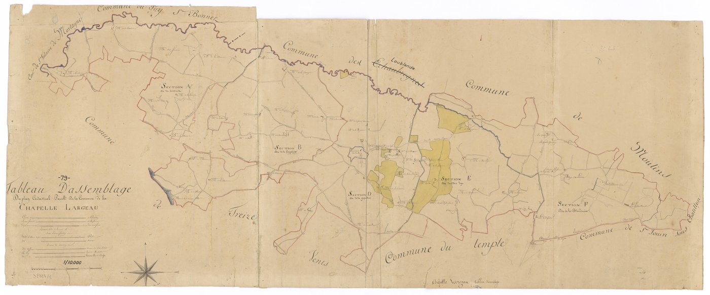 Mauléon - FRAD079_CADASTRE_NAPOLEONIEN Tableau d'assemblage 